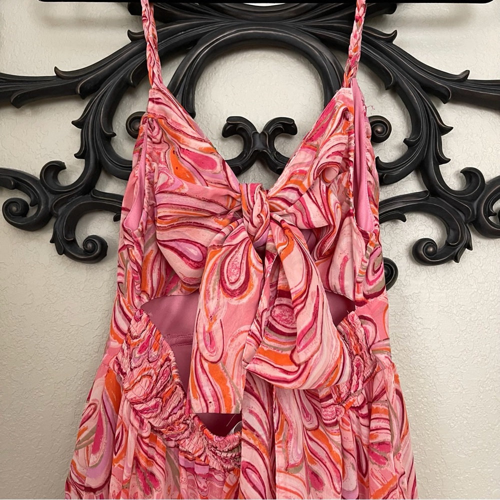 Jessica Simpson Women’s Halter Tiered Maxi Dress Size S - Picture 4 of 13